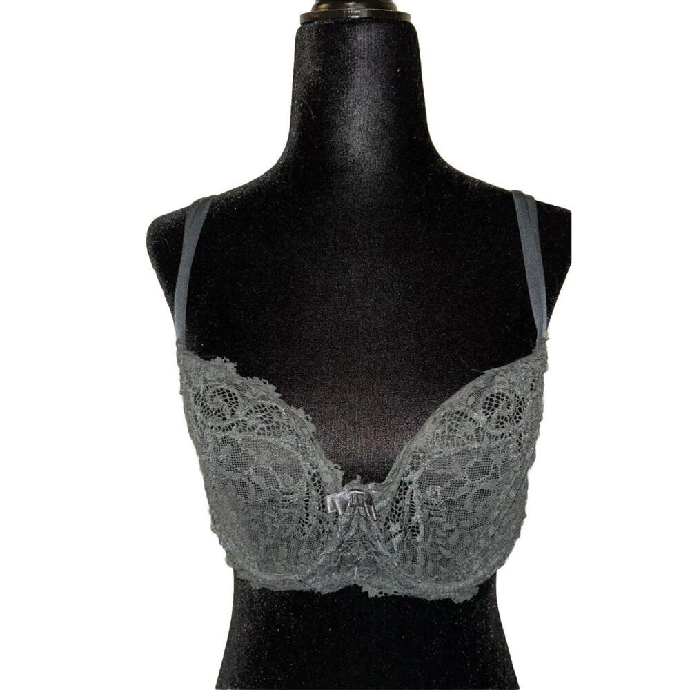 34C Women’s Gray Floral Bra